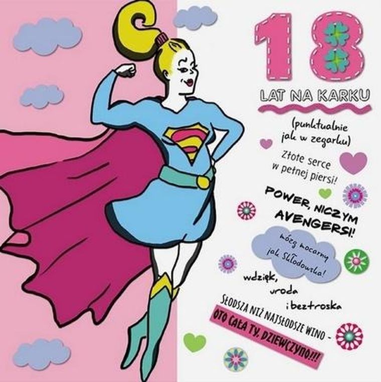 Henry, karnet holograficzny, 18 Supermenka