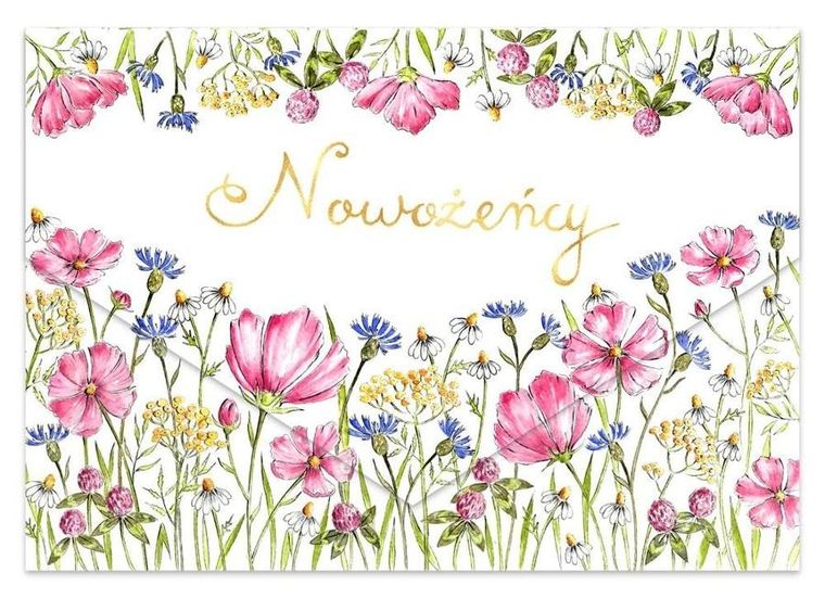 Henry, karnet koperta A5, ślub, polne kwiaty