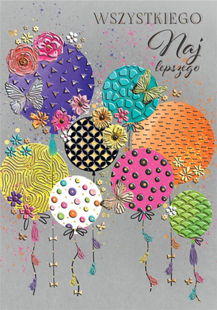 Henry, karnet okazjonalny A5, Jaskrawe Balony