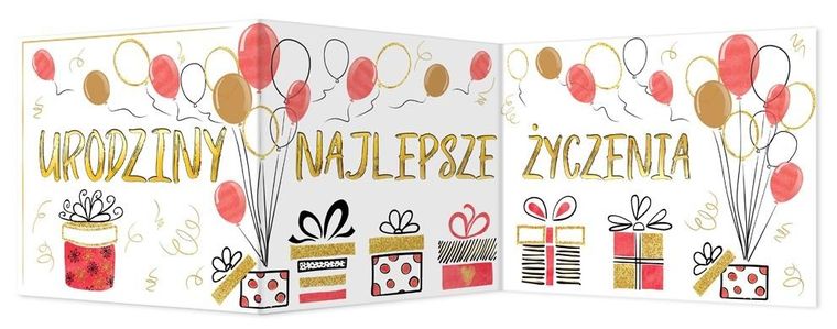 Henry, karnet składany B6, Urodziny, Prezenty