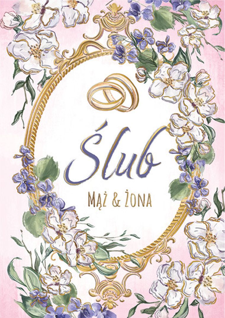 Henry, karnet, ślub, fiołki