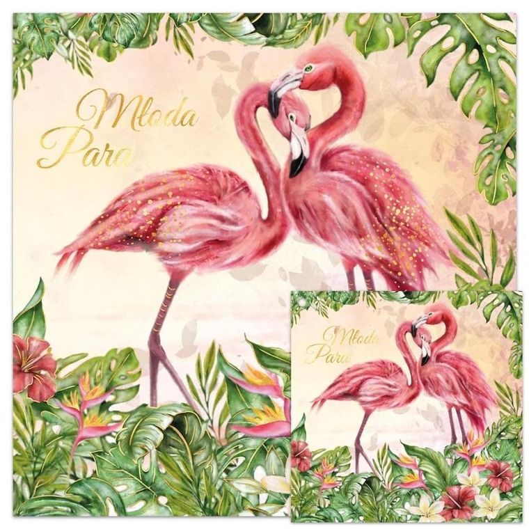 Henry, karnet ślub, flamingi