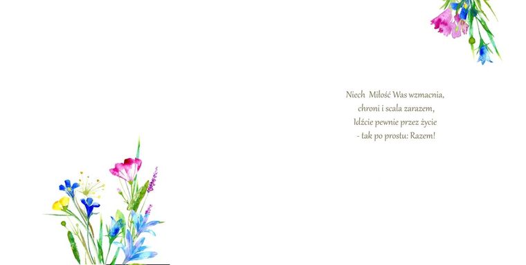 Henry, karnet ślub, kwiaty, lakier 3D