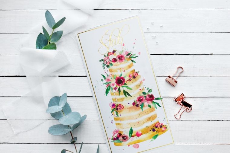 Henry, karnet ślub, tort