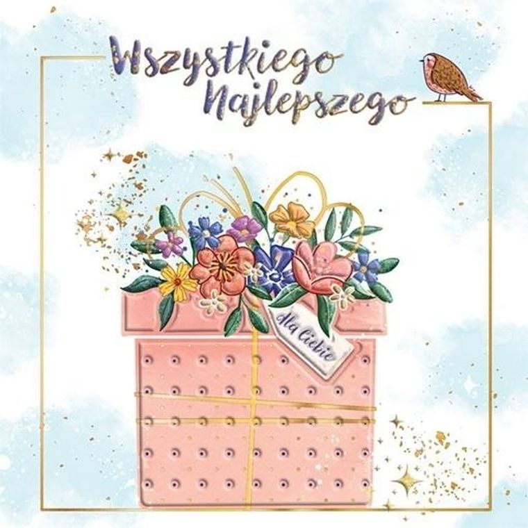 Henry, karnet urodzinowy z kopertą, prezencik, 150-150 cm