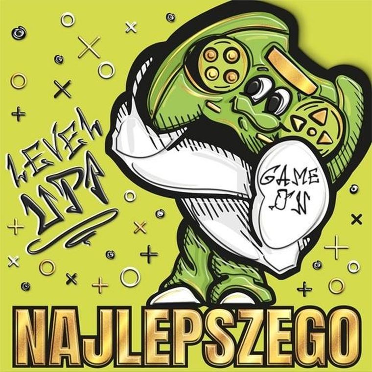 Henry, karnet z kopertą, 15-15 cm, złocony, super pad