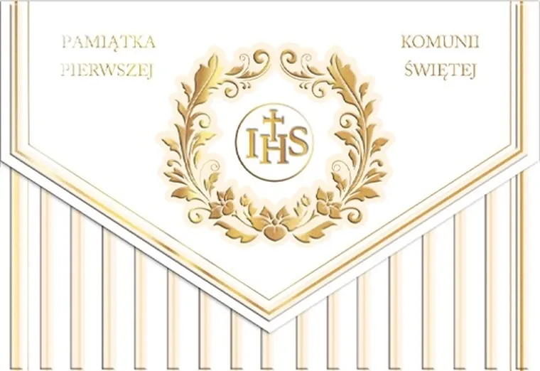 Henry, karnet z kopertą A5, Komunia. Paski