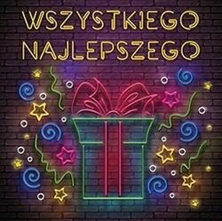 Henry, karnet z kopertą, prezent neonowy