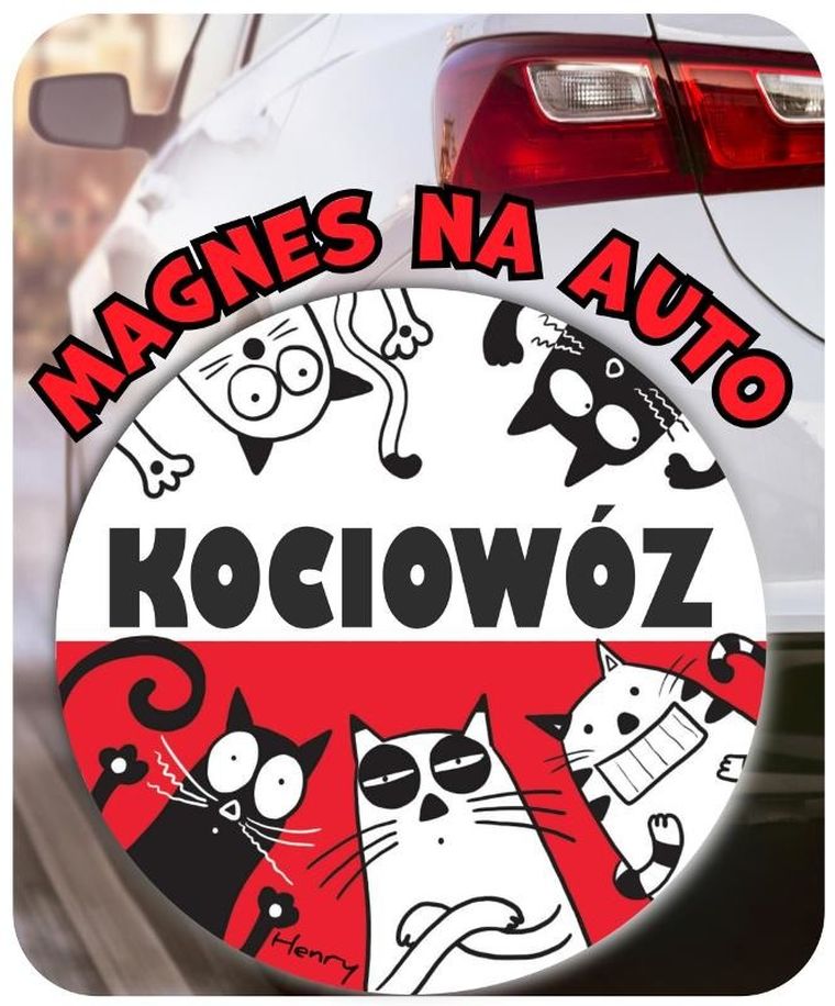 Henry, magnes na auto, kociowóz