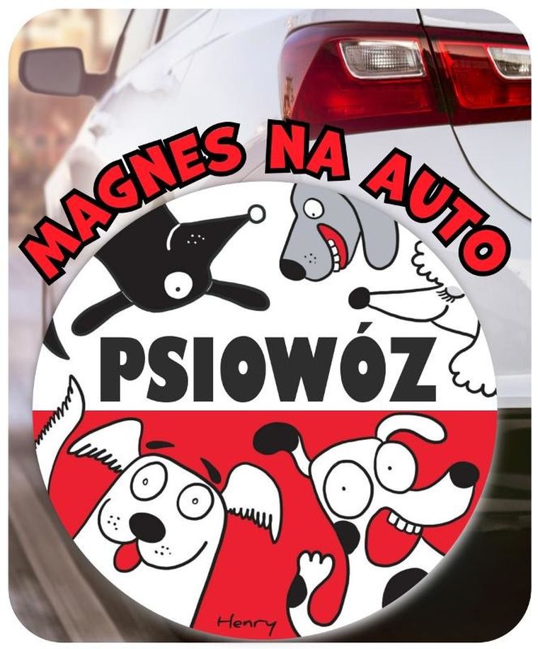 Henry, magnes na auto, psiowóz