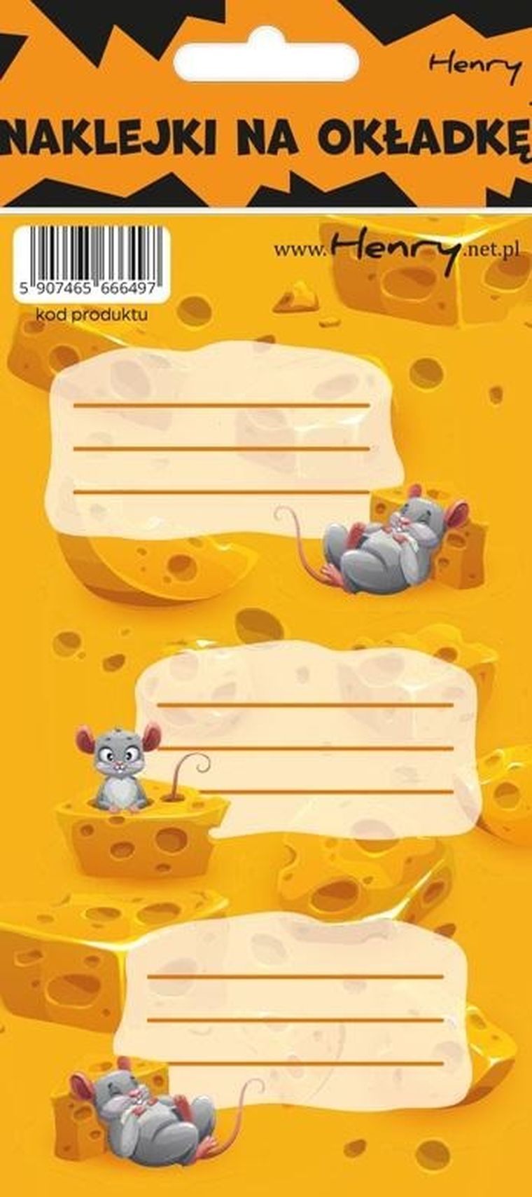 Henry, naklejki na zeszyty, Ser