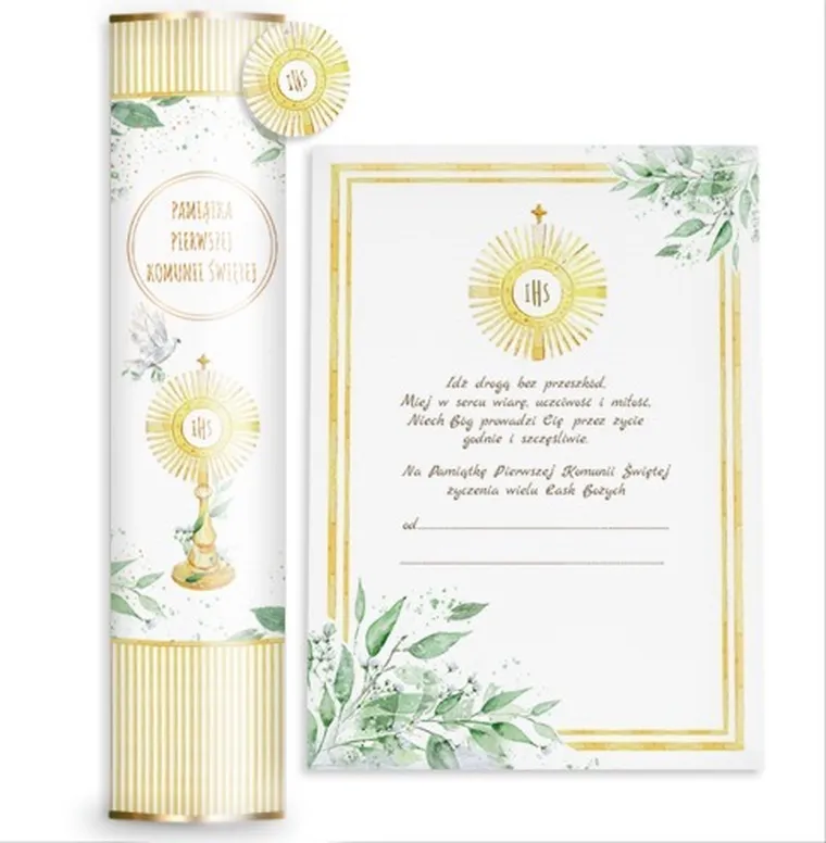 Henry, Pamiątka Komunijna, tuba, gołąb z hostią