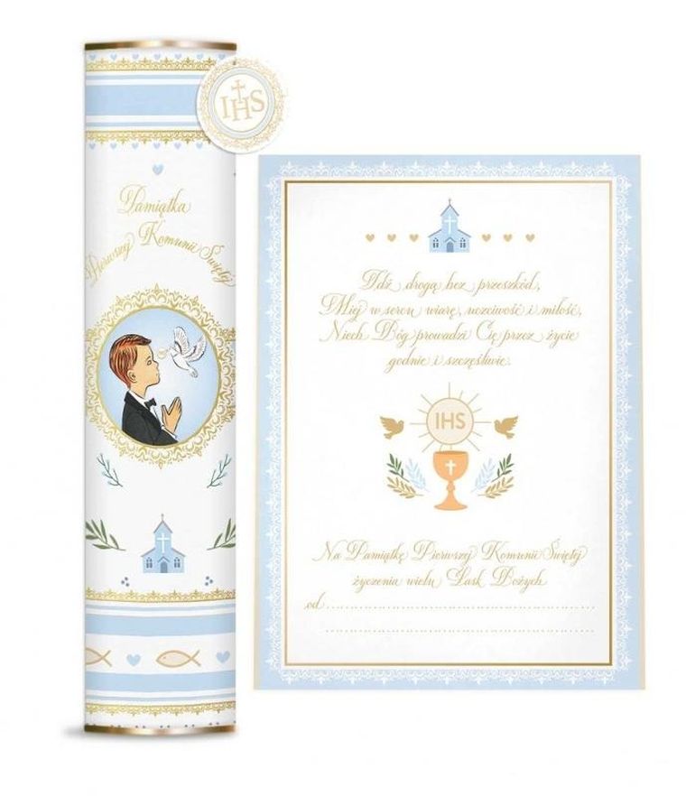 Henry, Pamiątka Komunijna, tuba, niebieska