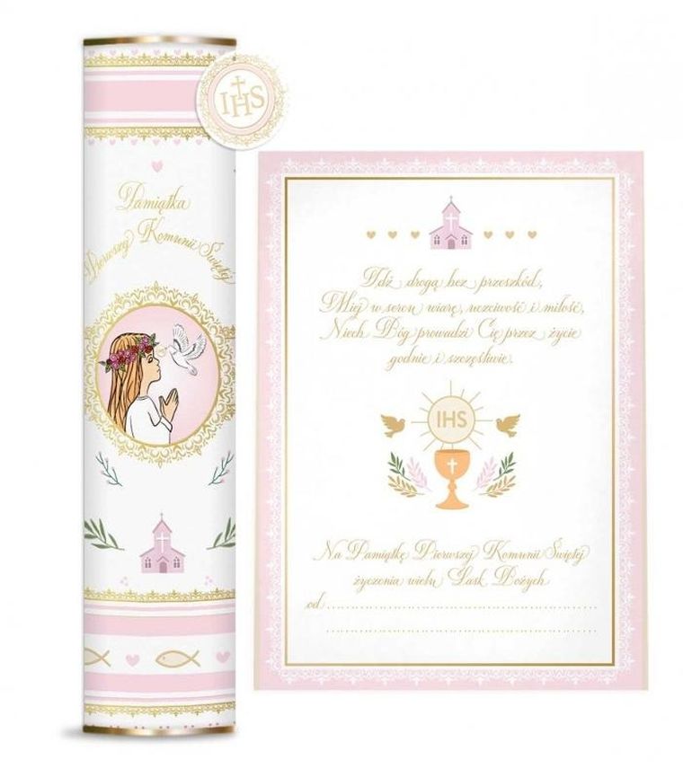 Henry, Pamiątka Komunijna, tuba, różowa