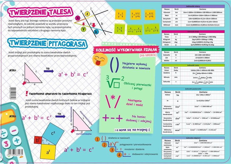 Henry, podkładka na biurko, mata, matematyka