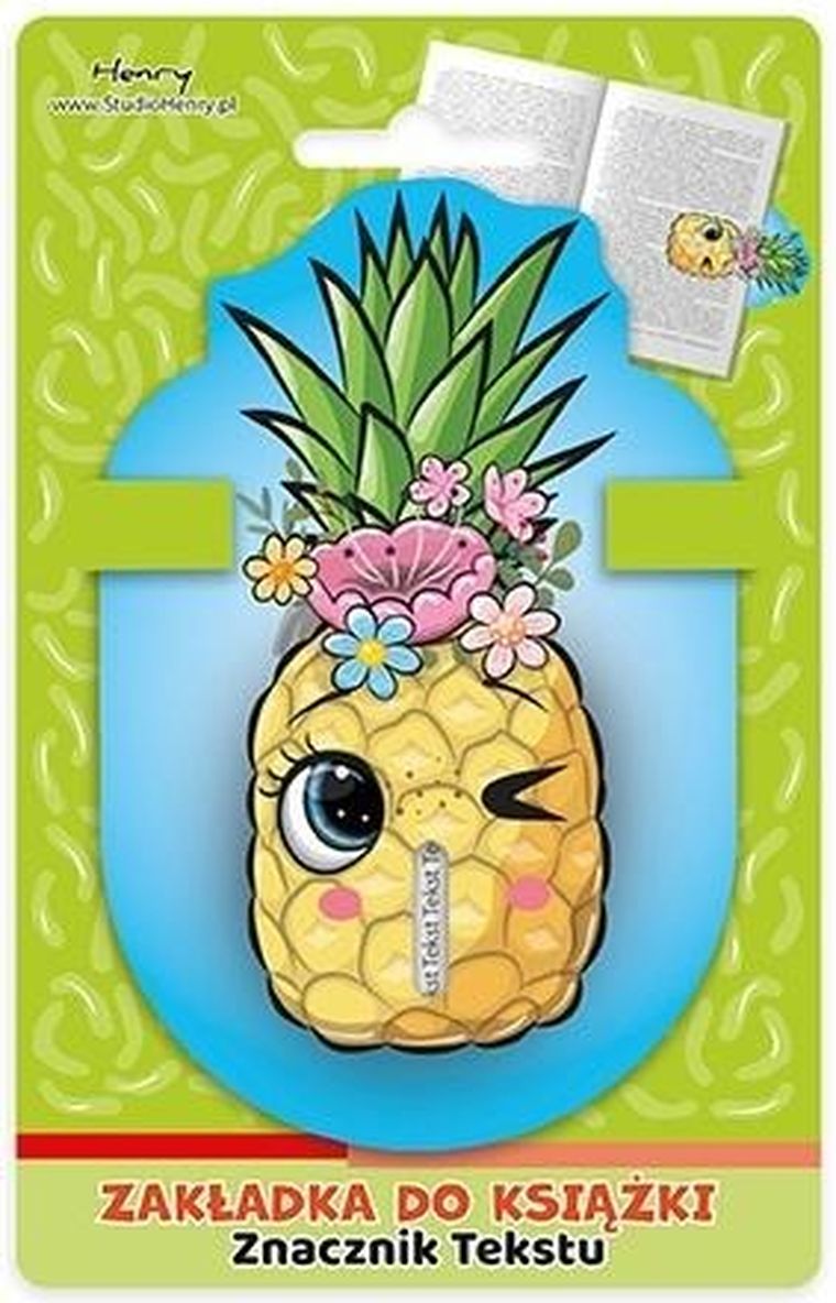 Henry, zakładka do książki, ananas