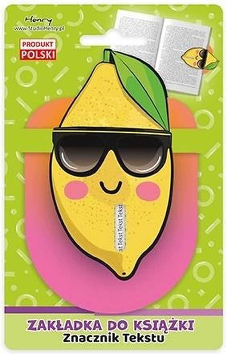 Henry, zakładka do książki, cytryna