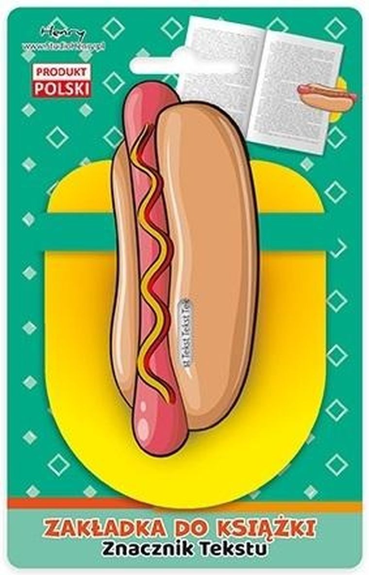 Henry, zakładka do książki, hot-dog