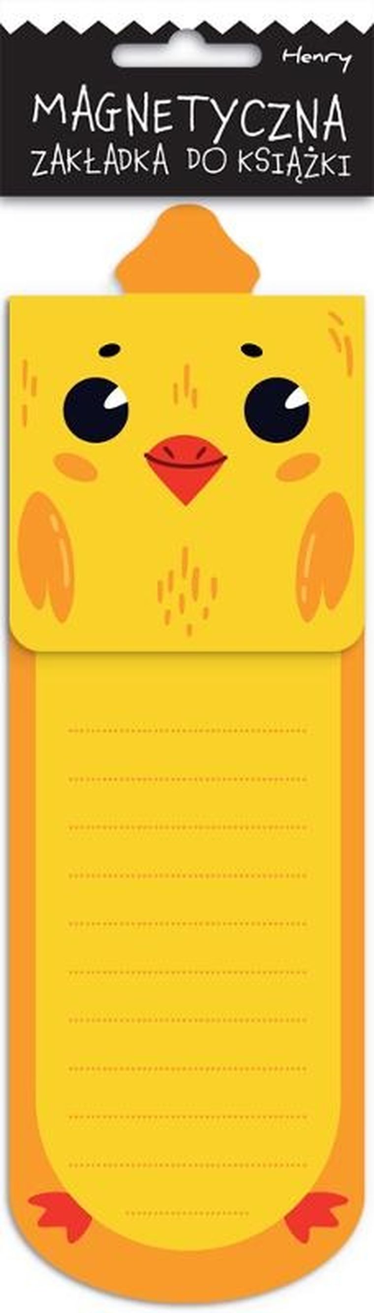 Henry, zakladka do ksiazki, magnetyczna, kurczak
