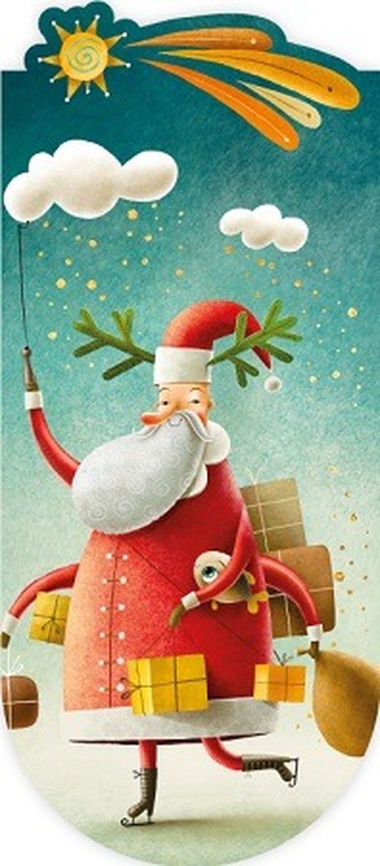 Henry, zakładka do książki, magnetyczna, Mikołaj