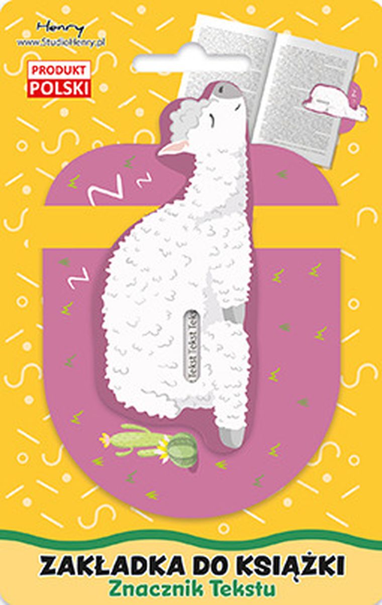 Henry, zakładka do książki ze znacznikiem, Śpiąca lama