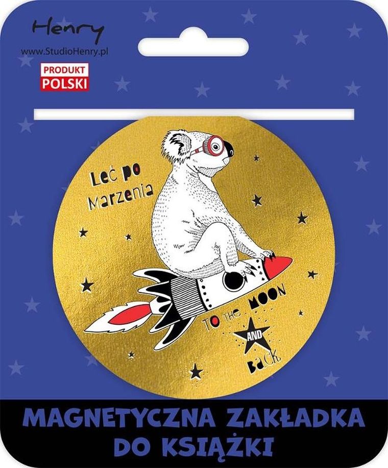 Henry, zakładka magnetyczna do książki, odlotowiec