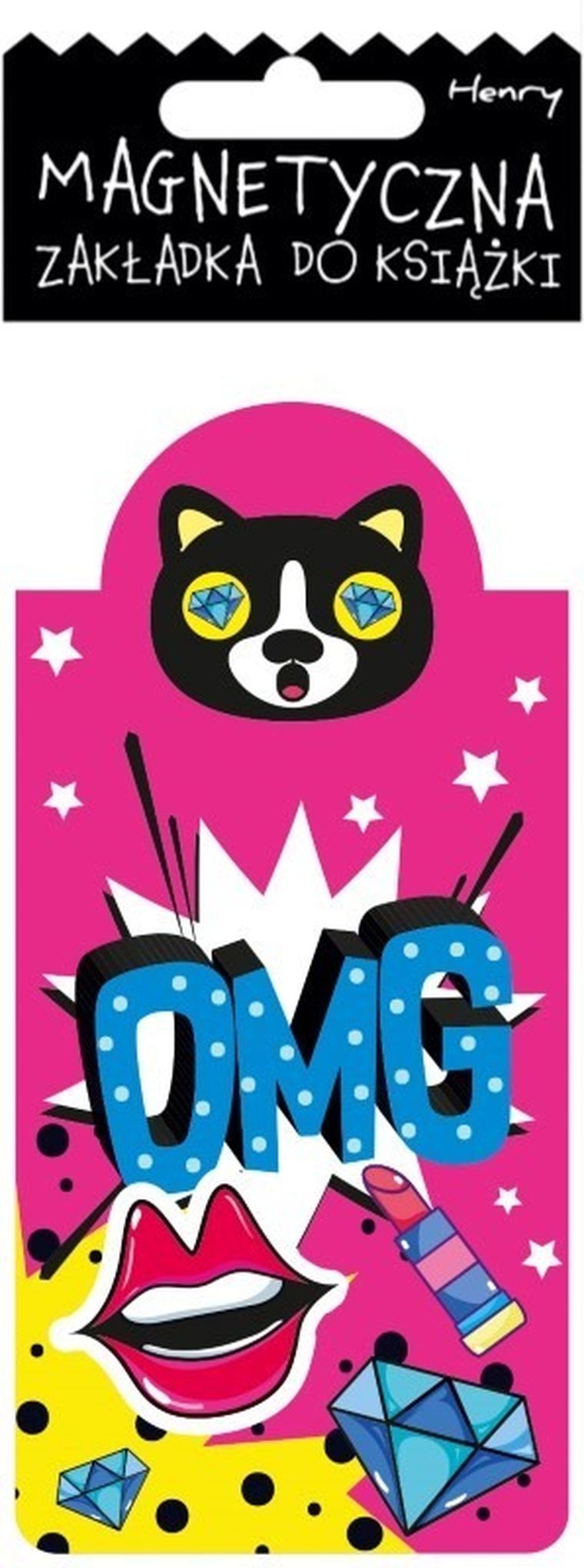 Henry, zakładka magnetyczna do książki, Omg