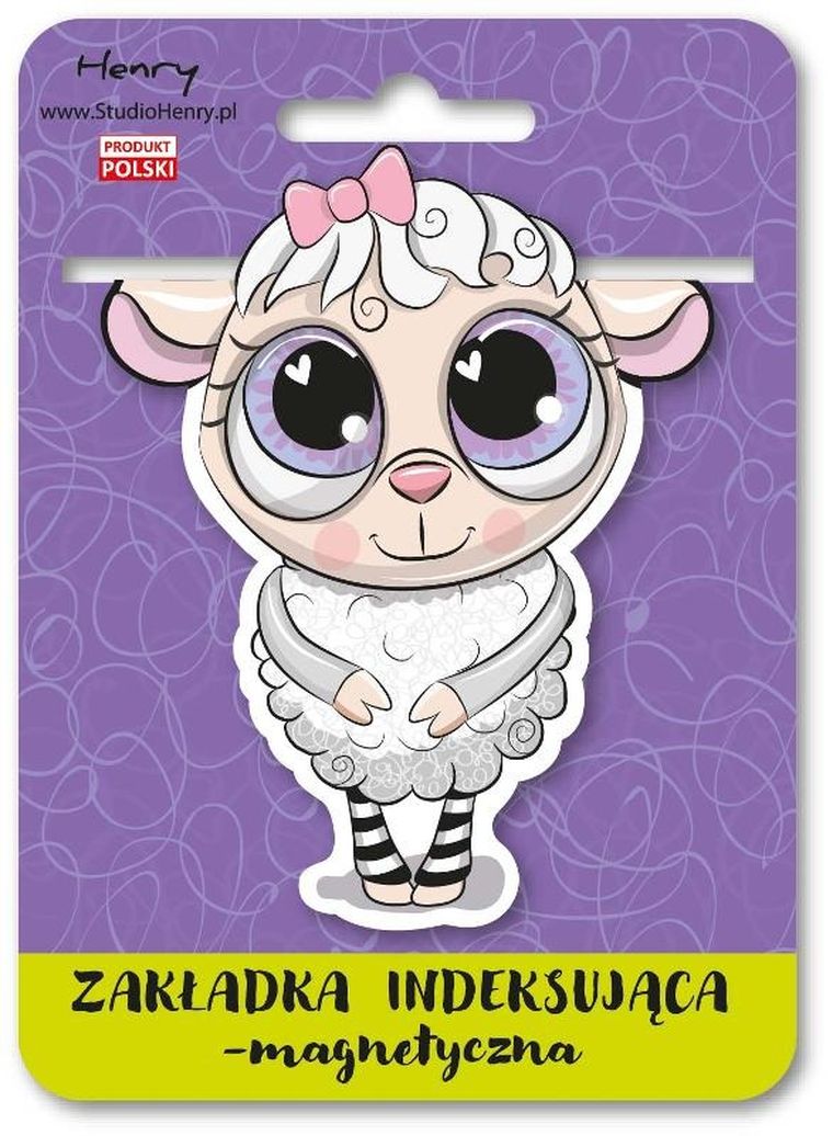Henry, zakładka magnetyczna do książki, Owca