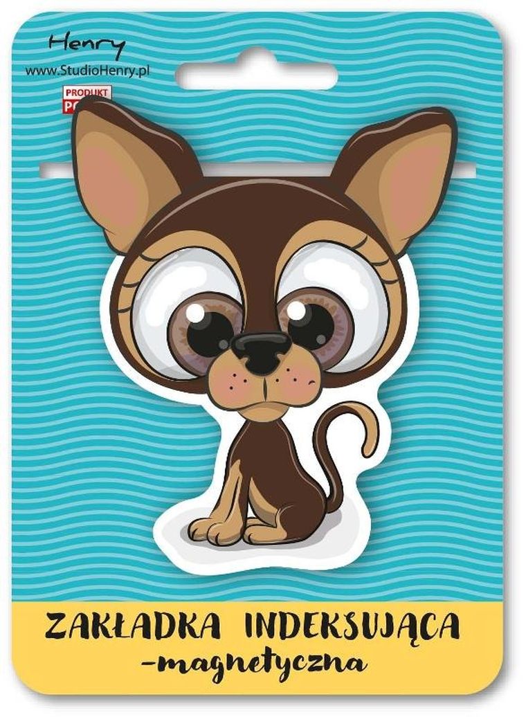 Henry, zakładka magnetyczna do książki, Pies