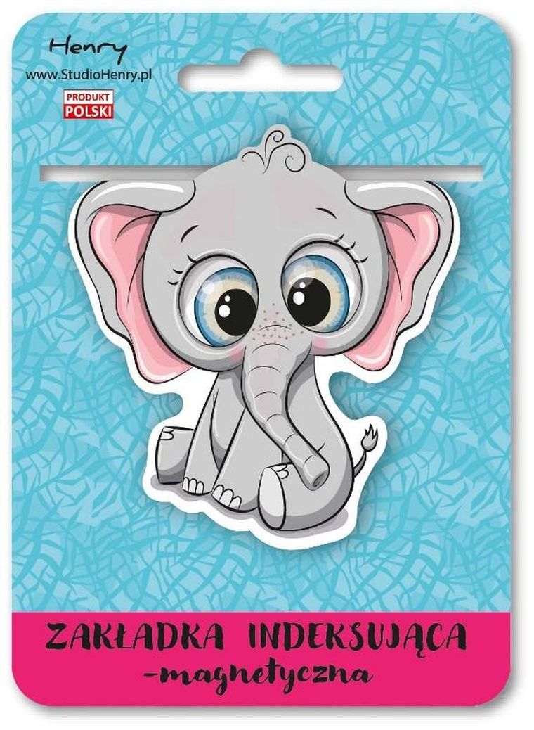 Henry, zakładka magnetyczna do książki, Słoń
