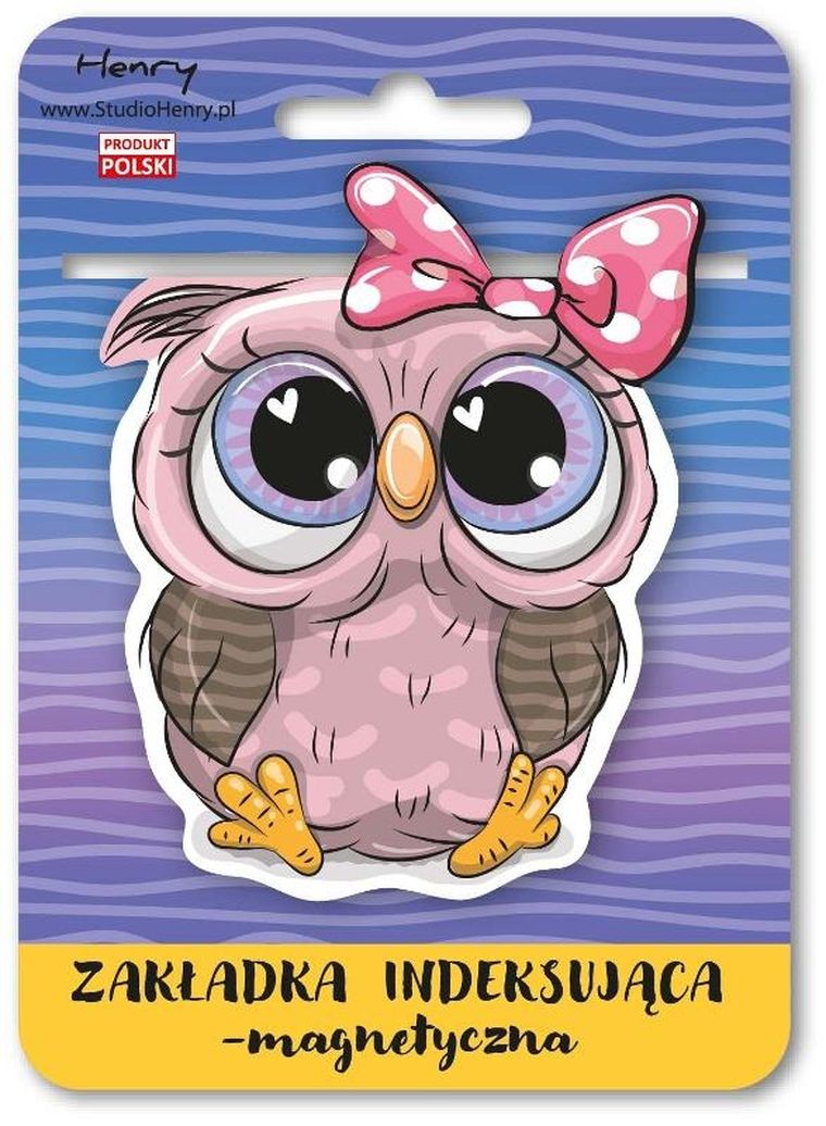 Henry, zakładka magnetyczna do książki, Sowa Adult