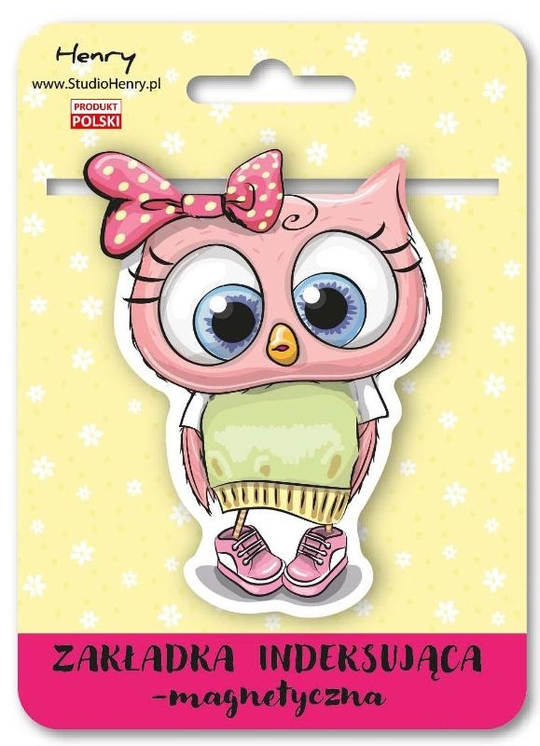 Henry, zakładka magnetyczna do książki, Sowa young