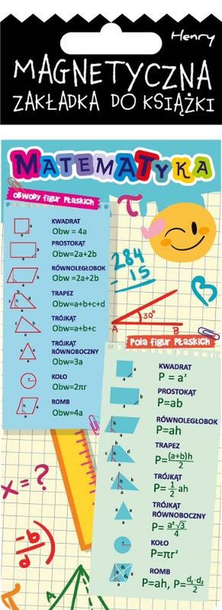 Henry, zakładka magnetyczna edukacyjna, Matematyka
