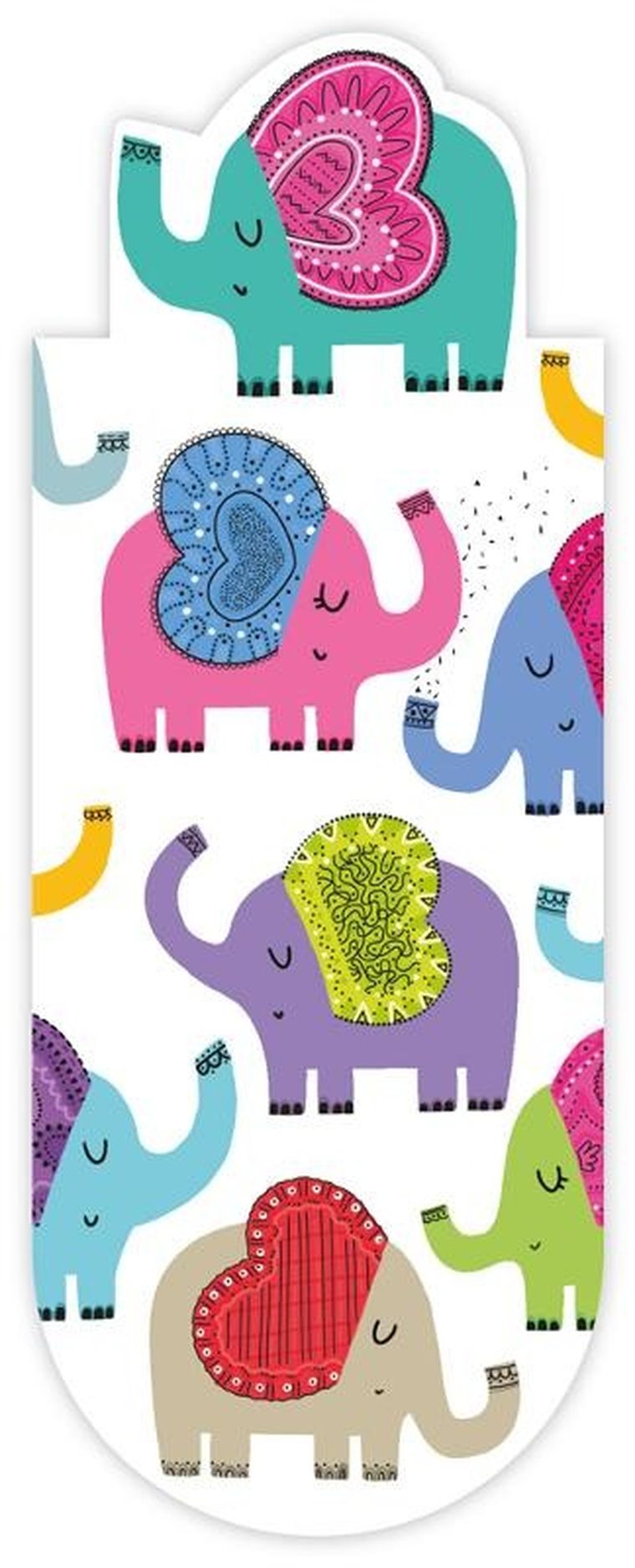 Henry, zakładka magnetyczna, kolorowe słonie