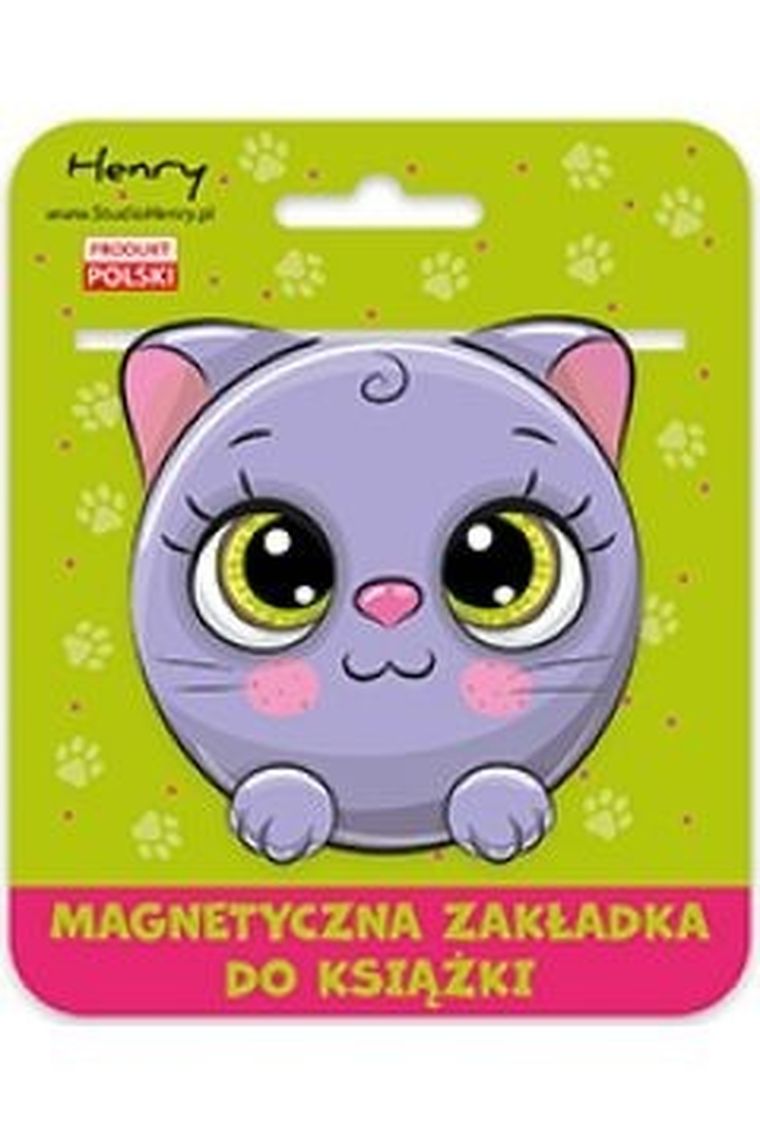 Henry, zakładka magnetyczna, kulka, kotek