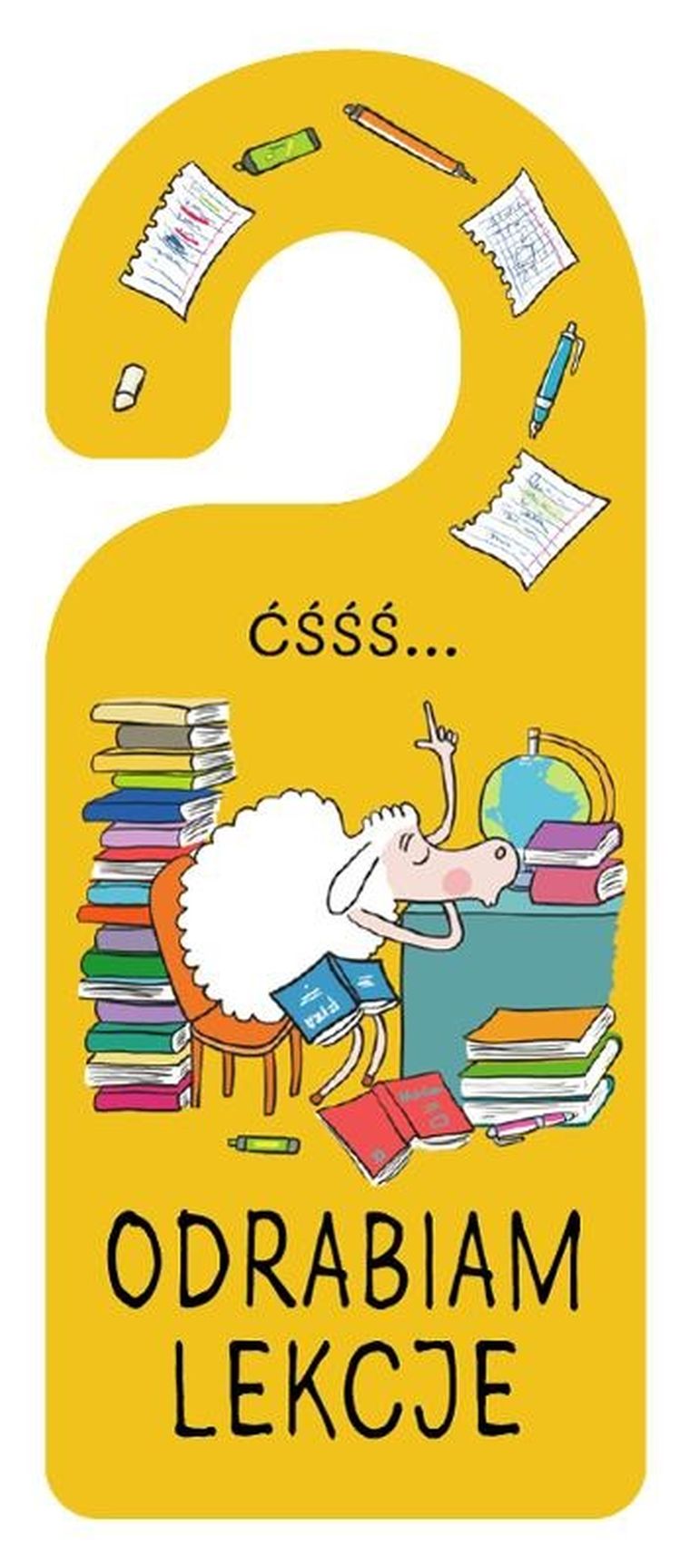 Henry, zawieszka na klamkę, odrabiam lekcje