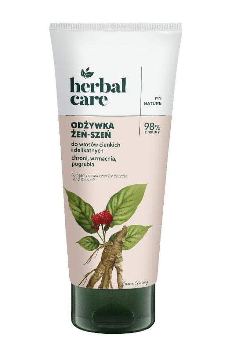 Herbal Care, odżywka do włosów cienkich i delikatnych, żeń-szeń, 200 ml