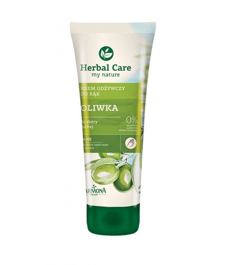 Herbal Care, oliwkowy krem odżywczy do rąk i paznokci, 100 ml