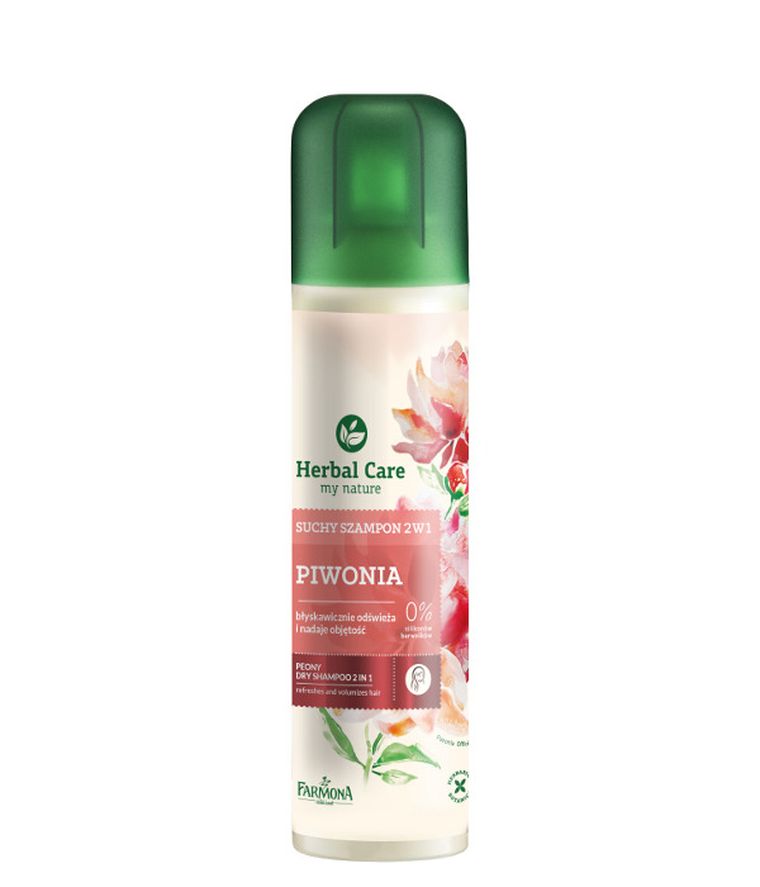 Herbal Care, Piwonia, szampon suchy do włosów każdego rodzaju, 150 ml