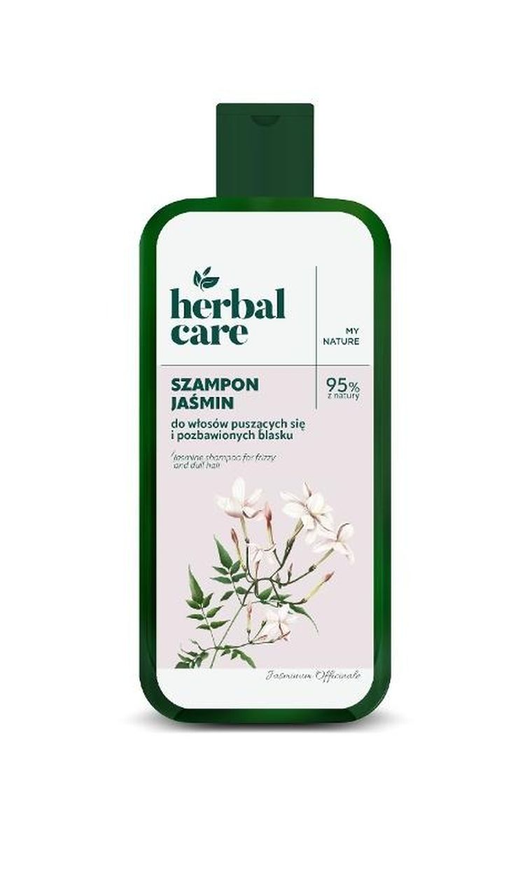 Herbal Care, szampon do włosów puszących się, pozbawionych blasku, jaśmin, 330 ml
