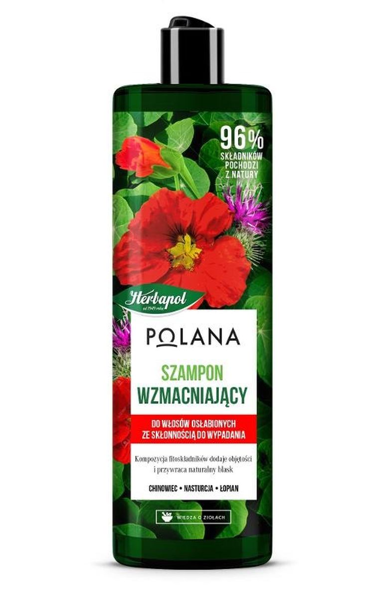 Herbapol, Polana, szampon wzmacniający do włosów osłabionych, ze skłonnością do wypadania, 400 ml