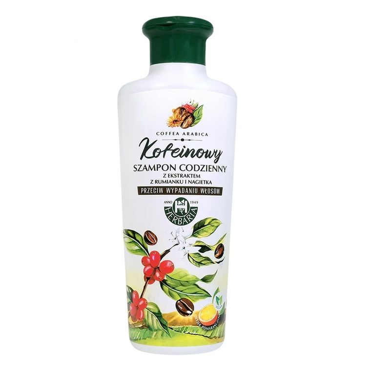 Herbaria, Banfi, kofeinowy szampon codzienny z ekstraktem z rumianku i nagietka, 250 ml