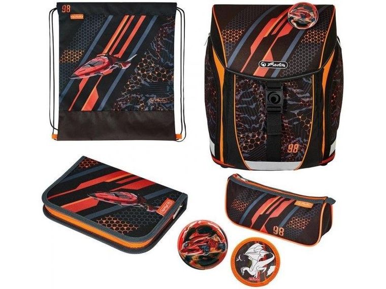 Herlitz, FiloLight Plus, plecak szkolny z wyposażeniem, Speed