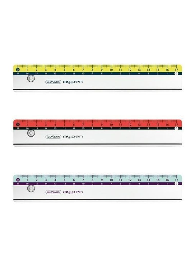 Herlitz, My.pen, linijka plastikowa, 17 cm