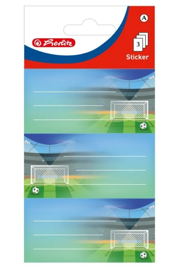 Herlitz, naklejki szkolne, piłka nożna