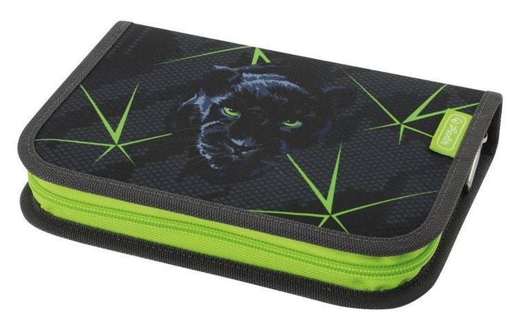 Herlitz, piórnik 2-komorowy z wyposażeniem, Wild Life, 31 elementów