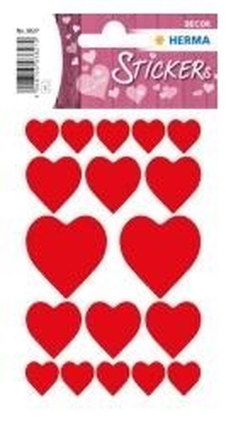 Herma, Decor, naklejki, serca