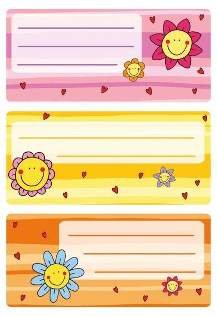 Herma, Kwiatki, naklejki szkolne