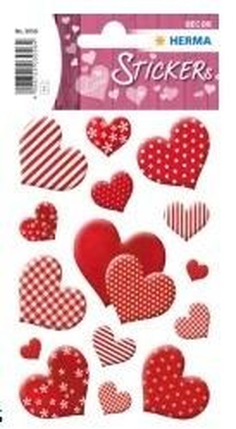 Herma, naklejka decor, serca