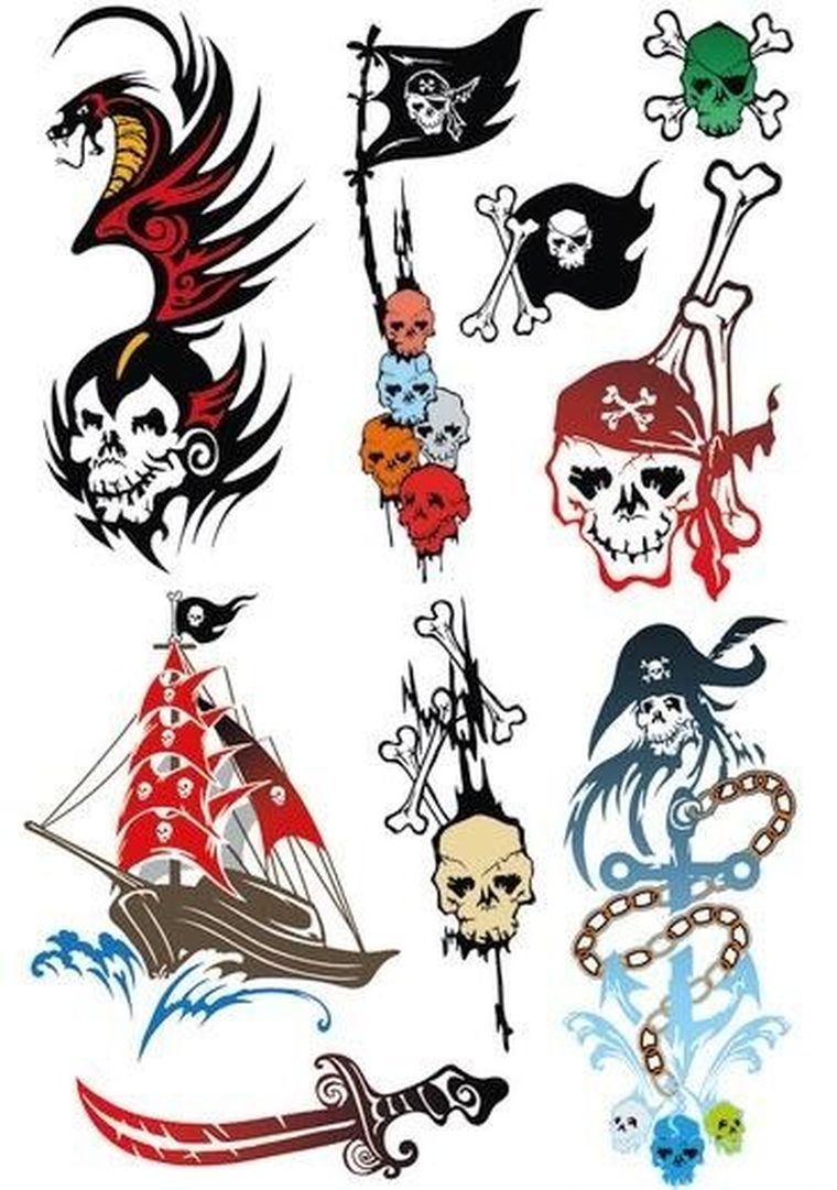 Herma, Piraci, tatuaże